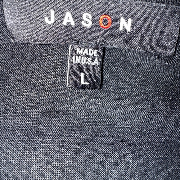 JASON, Comfy Black Tunic with Polka Dot Sleeves – Size L - Picture 12 of 15